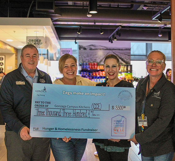 Student and participants in the Gonzaga University Specialized Recreation program, which serves Spokane residents with developmental disabilities